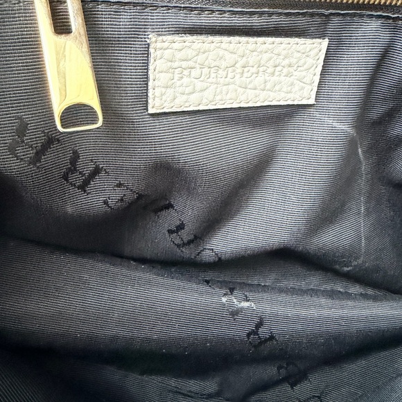 Burberry Cream Textured Leather Satchel - Picture 4 of 4